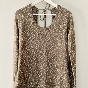 GAP Moss Green Sweater with Tie Back - Size M